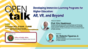 OpenTalk 27 Features Developing Immersive Learning Programs for Higher Education