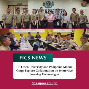 UP Open University and Philippine Marine Corps Explore Collaboration on Immersive Learning Technologies