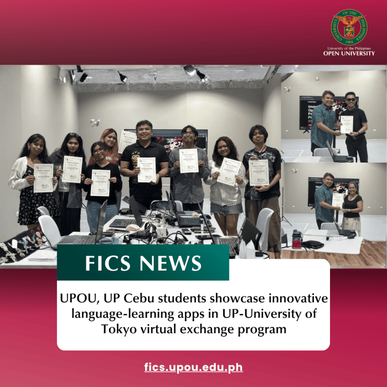 UPOU, UP Cebu students showcase innovative language-learning apps in UP-University of Tokyo virtual exchange program